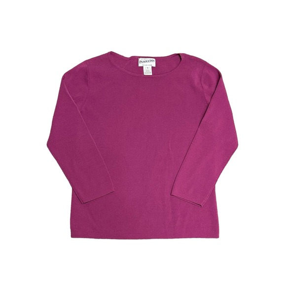 Pendelton Women's 3/4 length Sleeve Berry Pink‎ Colored Sweater Size Small EPC! - Picture 1 of 5